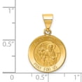 thumbnail image 2 of FJC Finejewelers 14 kt Yellow Gold Polished and Satin St Matthew Medal Hollow Charm 17 x 15 mm, 2 of 6