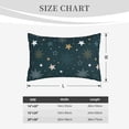 thumbnail image 4 of Naloa Christmas Snowflake Pillowcase, Throw Pillowcase, Wrinkle-Free, Stain-Resistant with Hidden Zipper for Bedroom Sofa-20"x30", 4 of 6
