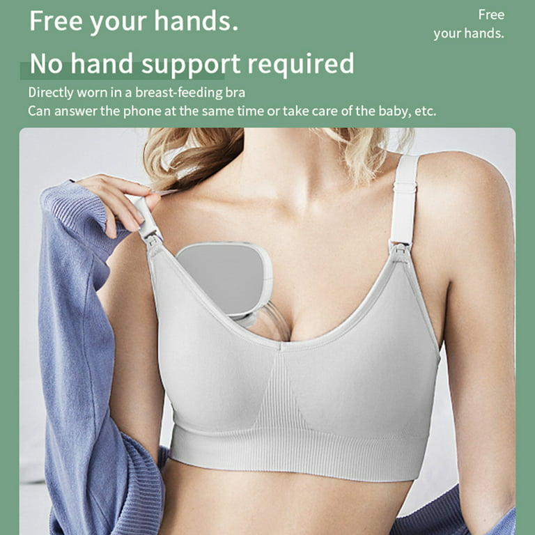 A portable breast pump that's worn in your bra