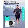 thumbnail image 4 of LIGE Smart Watch Fitness Tracker for Android iPhone Waterproof Bluetooth Call Men Silver, 4 of 6