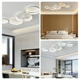 thumbnail image 2 of Garwarm Ceiling Fans with Lights and Remote, 39 in Low Profile Ceiling Fan With Light Dimmable LED 57W Ceiling Fan ,Mute 6 Speeds & 3 Color Temperature Flush Mount Ceiling Fans For Bedroom, 2 of 14