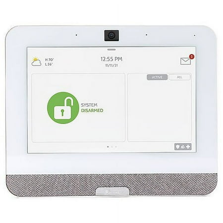 Qolsys IQP4002 Verizon IQ Panel 4 PowerG + 433MHz, 7" All-in-One Touchscreen, White