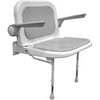 ARC DS4240-GR Deluxe Wide Seat with Back and Arms, Grey