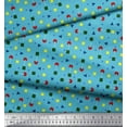 thumbnail image 2 of Soimoi Poly Georgette Tissu Point, Croix Signe & Carré Géométrique Tissu d'Impression par Yard 52 Pouces de Large, 2 of 3