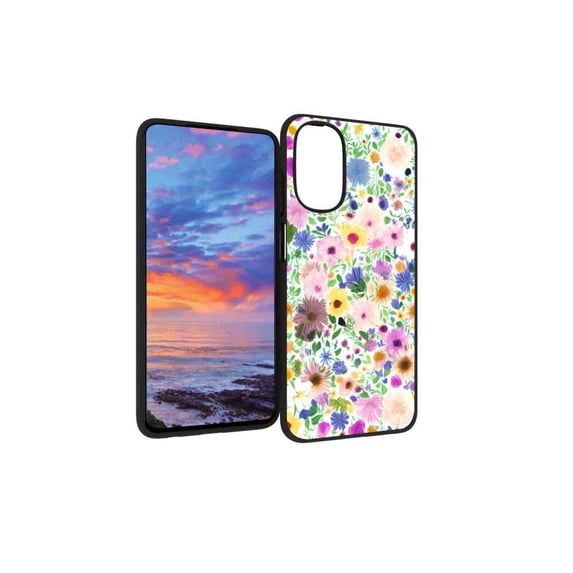 Cute-Flowers-57 Phone Case, Degined for Moto G 5G 2022 Case Men Women, Flexible Silicone Shockproof Case for Moto G 5G 2022