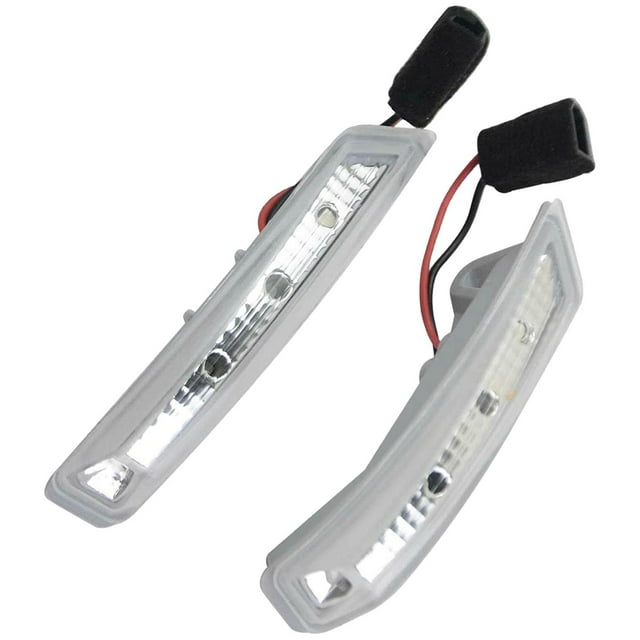 jinwen 2 Packs Exterior Mirror LED Turn Light Replacement Mirror Indicator Light