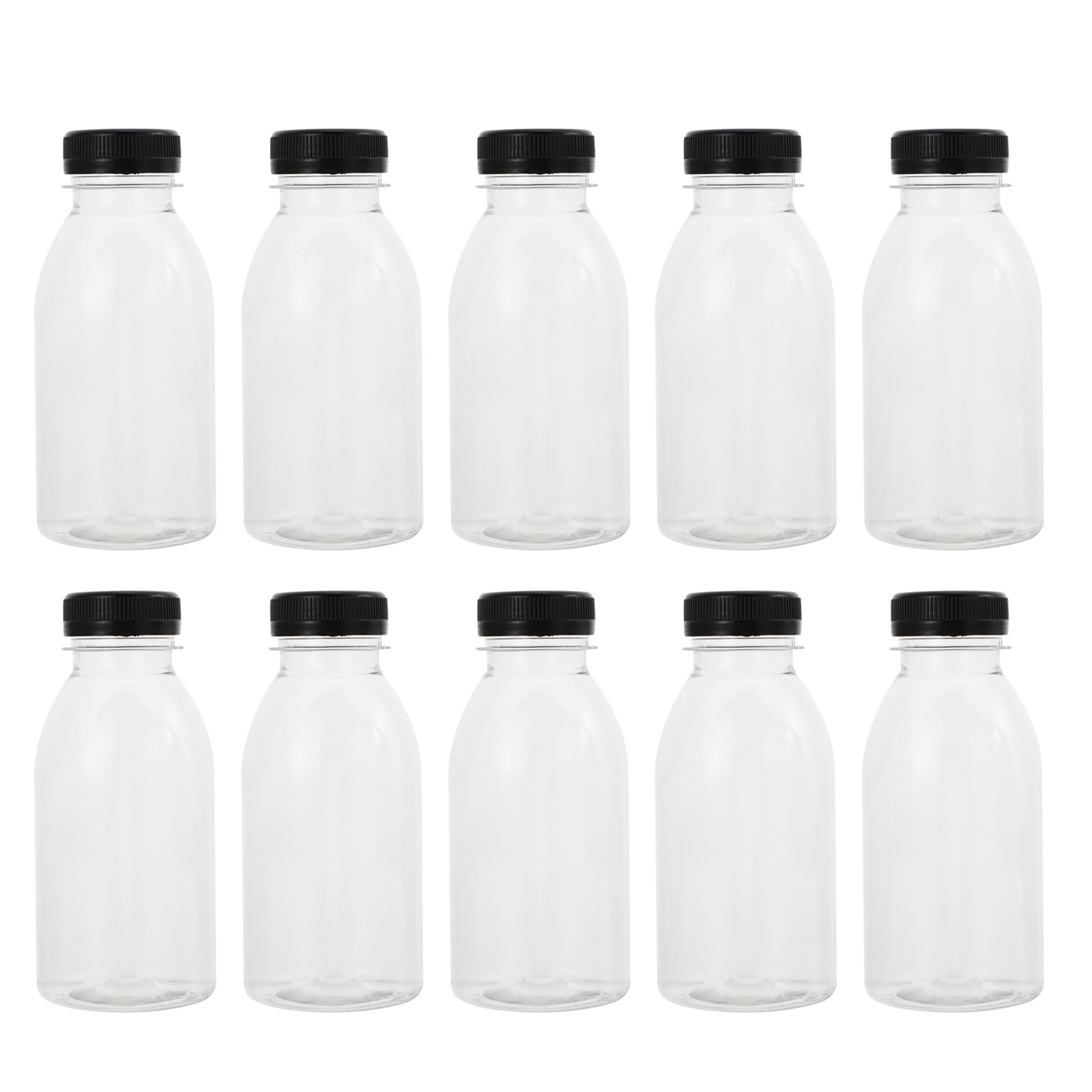 ULTECHNOVO 4pcs Water Bottle Mini Fridge for Drinks Mini Juice Bottles  Clear Container Refrigerator Mini Sauce Bottles Smoothie Bottles Empty  Juice