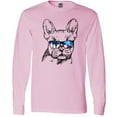 thumbnail image 3 of Inktastic French Bulldog Portrait with Sunglasses Long Sleeve T-Shirt, 3 of 5