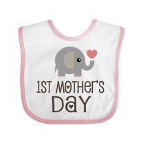 Inktastic 1st Mothers Day Boys or Girls Baby Bib