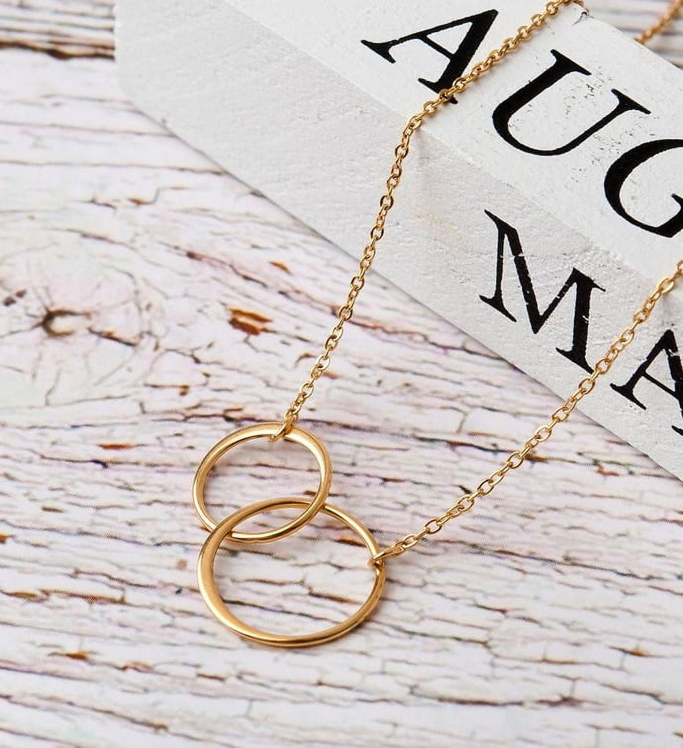 Tiny Interlocking Hammered Circle Necklace Holiday Christmas Gift Best  Friend Circle Necklace Gold Entwined Circle Delicate Lightweight - Etsy | Interlocking  circle necklace, Gold circle necklace, Friend necklaces