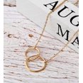thumbnail image 5 of Anavia Happy Retirement Necklace, Retirement Gifts for Women, Retirement Party Gifts for Retired Teacher Nurse Friend Coworker-[Rose Gold Infinity Double Ring,Blue-Purple Gift Card], 5 of 15