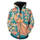 thumbnail image 1 of Sudadera con capucha para hombre, con cremallera, estilo retro, exótico, estampado 3D floral, vintage, chaquetas de moda, sudaderas divertidas y geniales, camisetas de hip hop, sudaderas con capucha d, 1 of 6