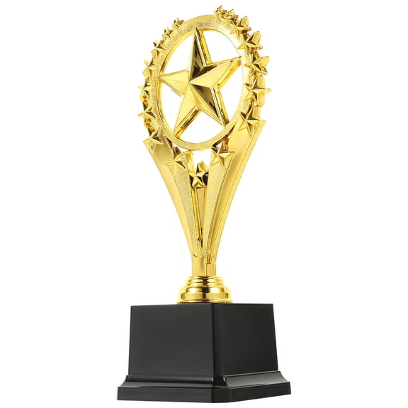 MLINS Durable Plastic Trophy Award for Kids Golden Color Lightweight Safe Creative Prize Cup 6.5 Inches Tall