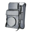 thumbnail image 4 of Estuche de portafolio de arte, bolsa de arte para dibujar, bolsa de transporte de viaje con bolsillos, mochila con asa para artistas, bolsa de bocetos Gris, 4 of 8