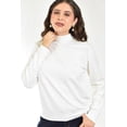 thumbnail image 4 of Blusa tejida de cuello alto Juvenil, 0248 (Blanco) blanco CH, 4 of 5