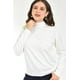thumbnail image 4 of Blusa tejida de cuello alto Juvenil, 0248 (Blanco) blanco M, 4 of 5