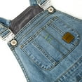 thumbnail image 3 of KIDSCOOL SPACE Baby Little Girls Denim Overalls,Toddler Boys Adjustable Jeans Workwear,Light Blue,3-4 Years, 3 of 6