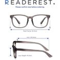 thumbnail image 4 of Readerest Blue Light Blocking Reading Glasses (Charcoal, 0.75 Magnification) Computer Eyeglasses With Thin Reflective Lens, Antiglare, Eye Strain, UV Protection, Stylish For Men And Women, 4 of 6