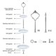 thumbnail image 2 of 6 Set Tray Hardware for Cake Stand 3 Tier Cake Stand Fitting Hardware Holder for Wedding and Party, 2 of 5