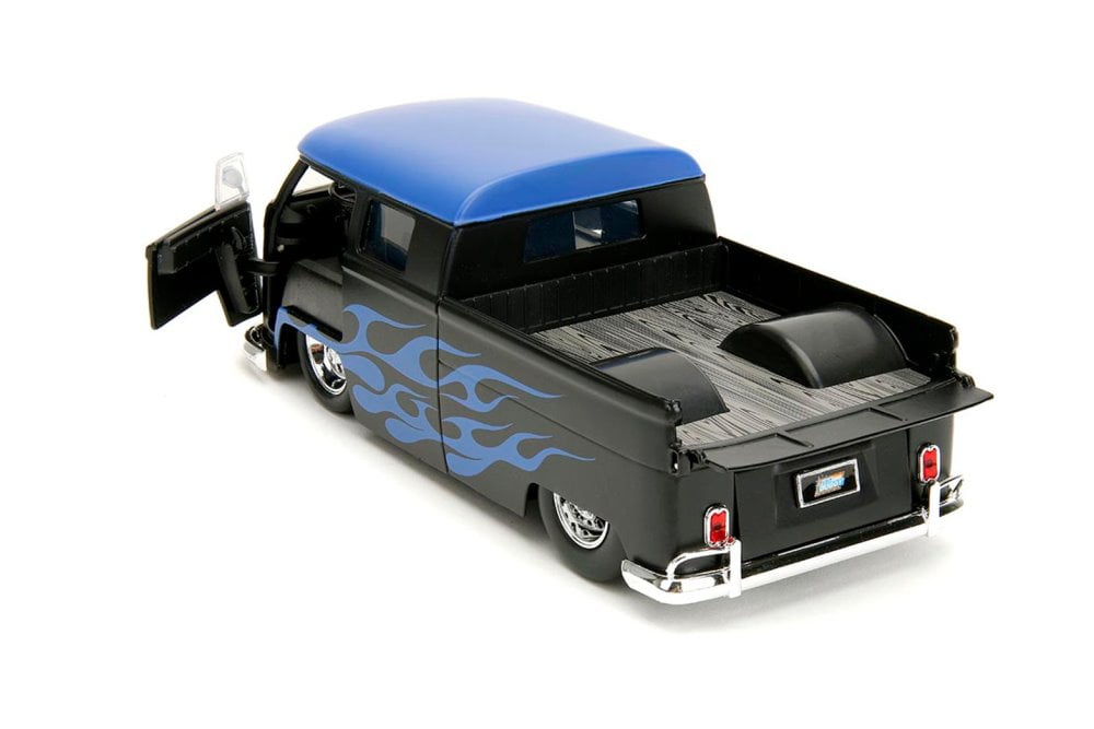 Jada 1963 Volkswagen Bus Pickup Truck Diecast Toy, Matt