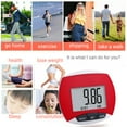 thumbnail image 3 of Pantalla Lcd Podómetro Contador De Pasos Con Clip De Cinturón Distancia Calorías Ejercicio Caminar Pulsera Pantalla Grande Para Anciano Verde Claro Vogacara OD014509-04, 3 of 6