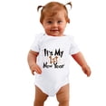 thumbnail image 3 of Youmylove Boys Girls Romper Bodysuit Short Sleeve Christmas Cartoon Letter Printed Fall Clothes Child Jumpsuits Clothing Dailywear, 3 of 5