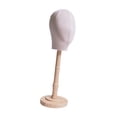 thumbnail image 4 of Gazechimp Mannequin Head Versatile Wooden Stand Display Head for Headdress Cap beige tall, 4 of 8