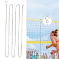 thumbnail image 2 of Visland 2Pcs Height Chains with Hooks Accurate Appropriate Length Measuring Non-corrosive Volleyball Net Height Chains Training Equipment, 2 of 5