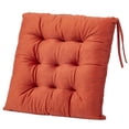 thumbnail image 3 of Wonder Miracle Paquete De 4 Cojines De Asiento/Cojín De Silla Para Sillas De Comedor, Silla De Oficina, Piso, Apto Para Lavado A Máquina Y Secadora (Franela De 16.0 In A 16.0 In, Zanahoria), 3 of 5