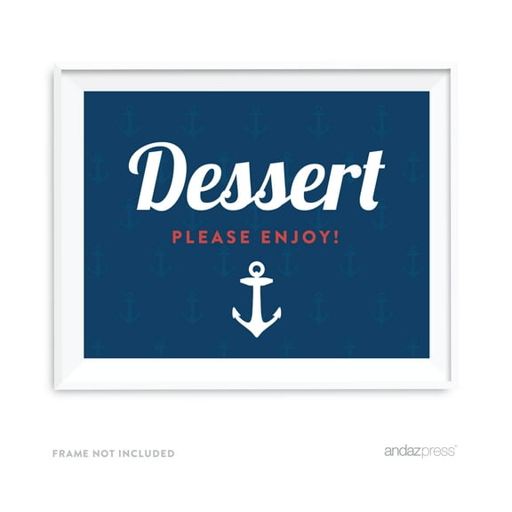 Dessert Table Nautical Ocean Adventure Wedding Party Signs