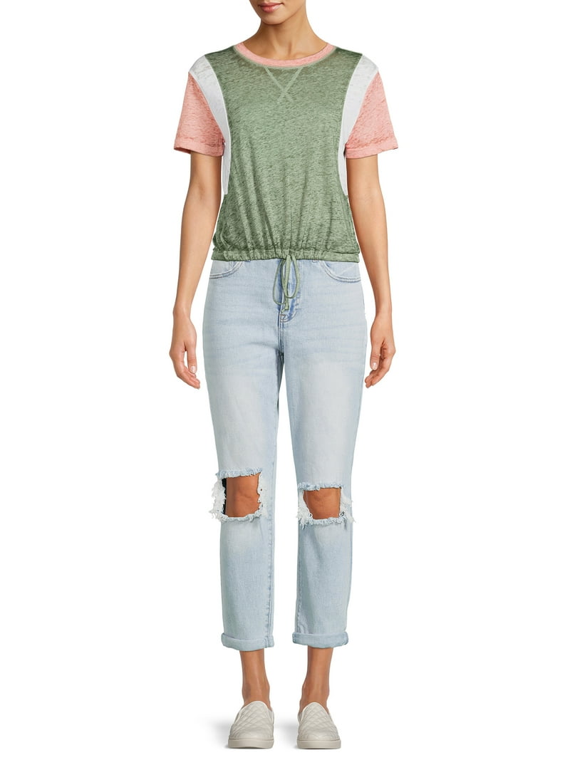 【mnem】Margo Destroyed Jean Wide Leg Destroyed Jeans