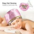 thumbnail image 2 of Hair Dryer Hood Practical Hair Steamer Cap, Deep Conditioning Women Heating Thermal Heat Cap, Hooded Bonnet Head Band for Drying Styling Curling Deep Conditioning, Pink, 2 of 11