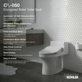 thumbnail image 2 of KOHLER K-18751-0 C3 050 Elongated Warm Water Bidet Toilet Seat, White with Quiet-Close Lid and Seat, Low Profile Design, Self-Cleaning Wand, Adjustable Spray Pressure and Position, Comfortable Clean, 2 of 14
