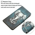thumbnail image 5 of Wallet Cover for Samsung A23 Case, Galaxy A23 Case, Cute Magnetic Closure Flip Leather Patterned Strap Wallet Credit Card & Cash Pocket Kickstand Cover For Samsung Galaxy A23, Earphone Elephant, 5 of 8