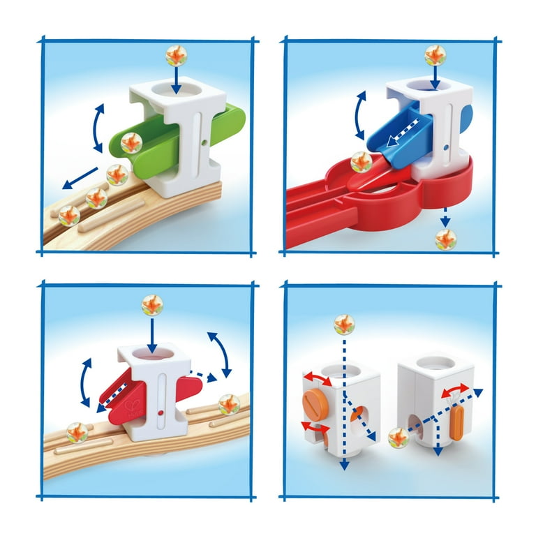 Quadrilla クアドリラ Twist & Rail Sound Rail Quadrilla Twist Set - - Fat Brain Toys
