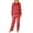 Vermilion#1223V&17, variant on Garbnen Women Valentine Pajamas Set Bow Print Crew Neck Long Sleeve Top and Pajama Pants Spring Summer Pjs Lounge Set