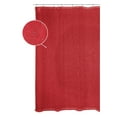 thumbnail image 2 of Serafina Home Decorative Sheer Red Fabric Shower Curtain Bathroom Set Includes 12 Hooks: Silver Metallic Dot, 2 of 4