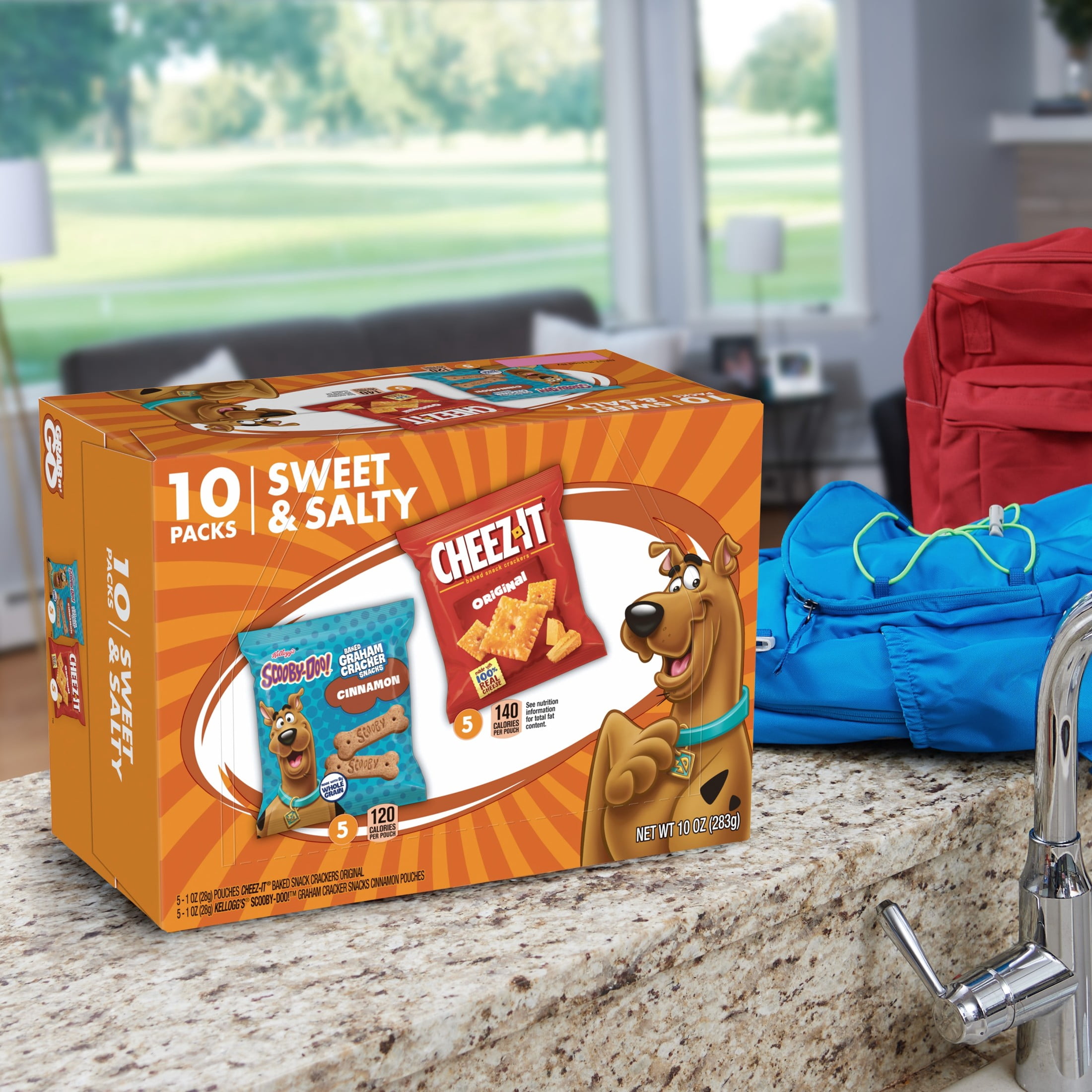 Cheez-It, SCOOBY-DOO! Variety Pack Snacks, Lunch Snacks, 10 Count