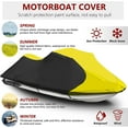 thumbnail image 5 of ALL-CARB Super Heavy-Duty 126-135(3 Seater) TOP Cover Trailerable Cover Black + Red Color Replacement for PWC Watercraft Jet Ski Motorcycle Boat Cover, 5 of 12