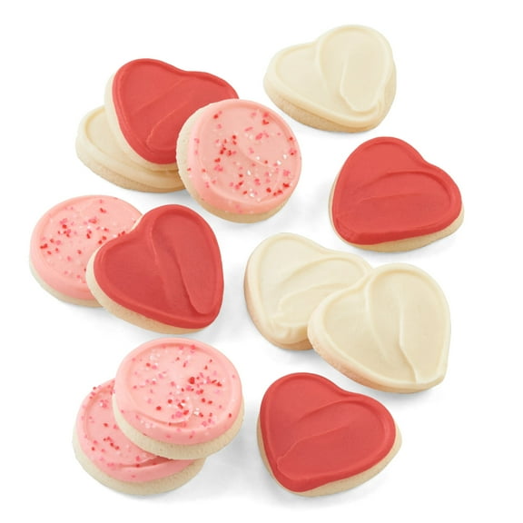 Cheryl's Cookies® Bow Gift Box w/ 12 Buttercream-Frosted Heart Shaped Sugar Cookies, Individually Wrapped, Gourmet, & Fresh Delivery - Birthday Gift, Gift for Friends, Family, & Loved Ones