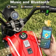 TOKTOO Licensed BMW 24v Electric Dirt Bike for kid, 24V Kid Electric Motorcycle, 24V Ride on Toy for Big Kids 5-8, 300W Power Motor With Removable Training Wheels, up to 12 Miles & 13MPH, Red