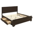 thumbnail image 5 of Pemberly Row Contemporary Wood California King Storage Bed Dark Cocoa, 5 of 9