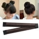 thumbnail image 2 of Moño Donut Hair Maker Natural Realista Firmemente Fijado Donut Hair Fold Wrap Snap para Fiesta Marrón Oscuro, 2 of 5