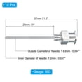 thumbnail image 2 of Unique Bargains 10 Pcs 16G 1 Inch Blunt Tip Dispensing Needle with Lure Lock for Refilling Liquid Inks Adhesives, 2 of 6