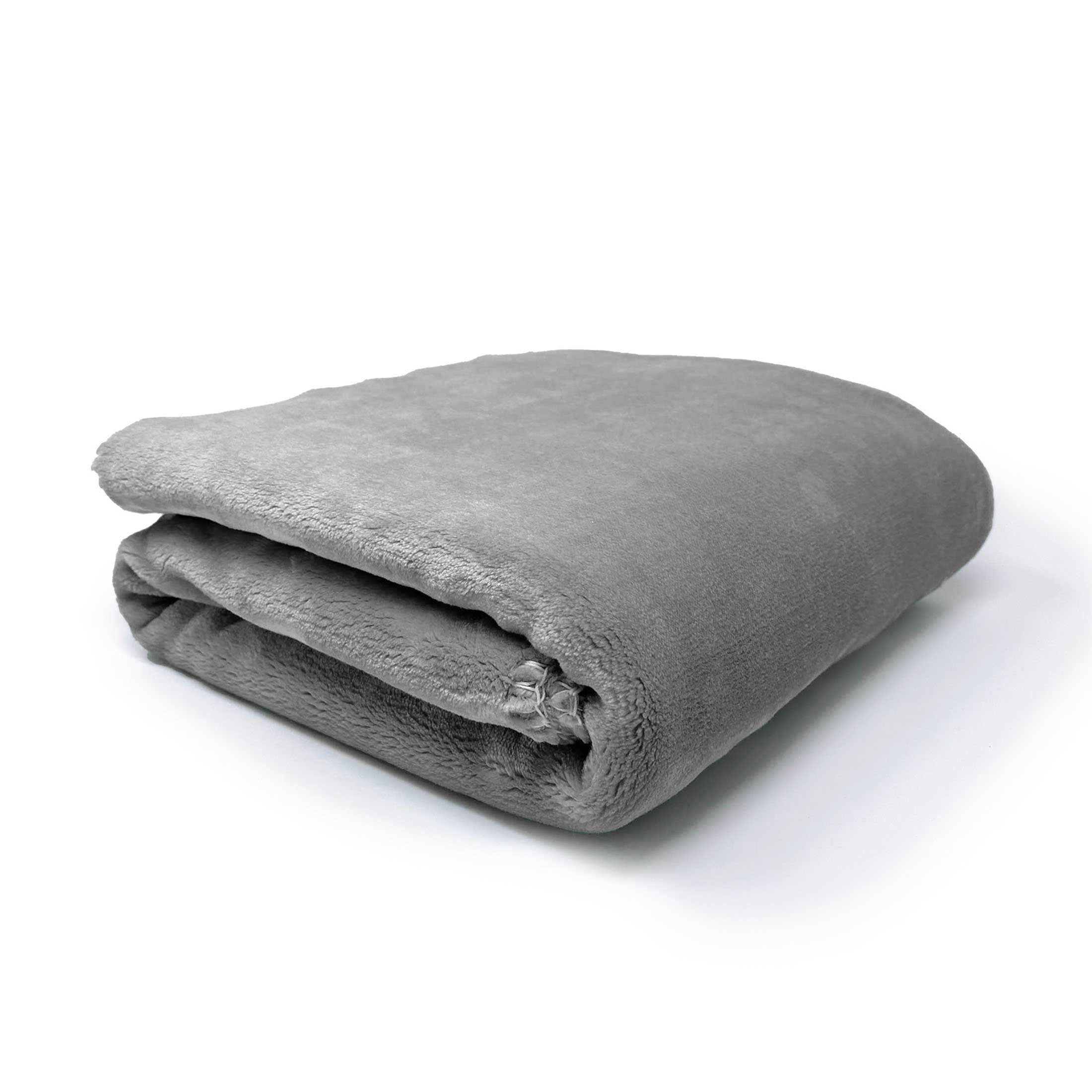 American Blanket Company Luster Loft Whip Stitch Infant Blanket Softest Gray 30in x 40in Unisex