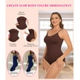 thumbnail image 5 of MANIFIQUE 3 Piece Shapewear Bodysuits Women Clothing Tummy Control Seamless Full Body Shaper V Neck Jumpsuits Top, 5 of 7