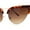 Gold Tortoise - Brown, variant on Womens Half Rim Cat Eye Gothic Sunglasses Tortoise Gold