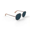 thumbnail image 3 of Harper and Roe HR3003 Sunglasses with Case, Shiny Light Gold, Geometric, Metal, 56-18-139, 3 of 6