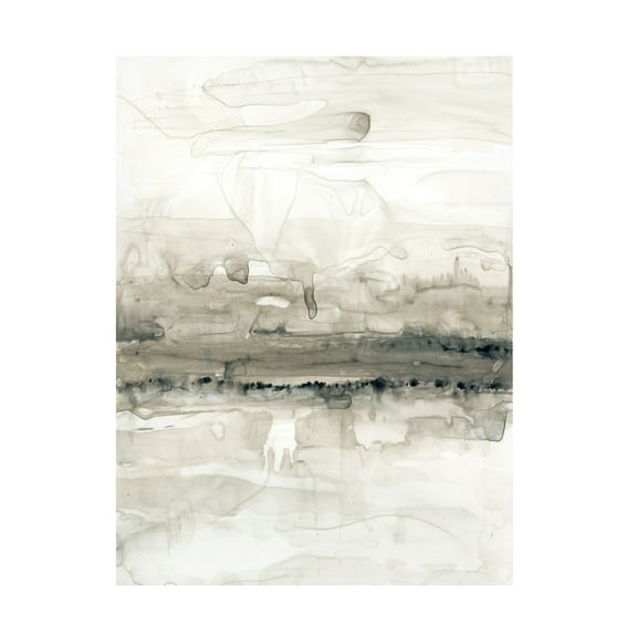 Jennifer Goldberger 'Grey on the Horizon II' Canvas Art