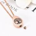 thumbnail image 5 of Teardrop Urn Necklaces for Ashes Tree of Life Memorial Ashes Lockets, Cremation Jewelry Keepsake Pendant for Ashes for Women for Men, 5 of 5